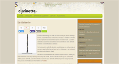 Desktop Screenshot of clarinette.fr