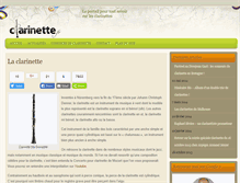 Tablet Screenshot of clarinette.fr